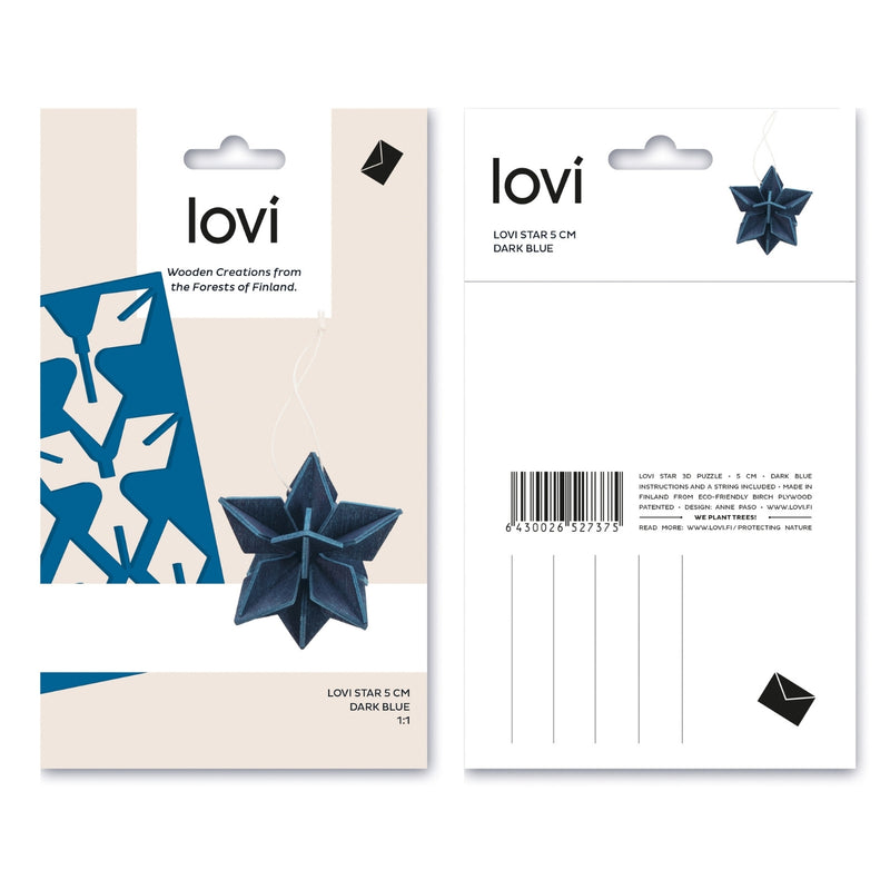 Lovi MINI-STAR (5 cm / 2") Blue Packaging