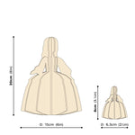 Lovi MENINA (3.15" & 8") Lady-In-Waiting size comparison chart
