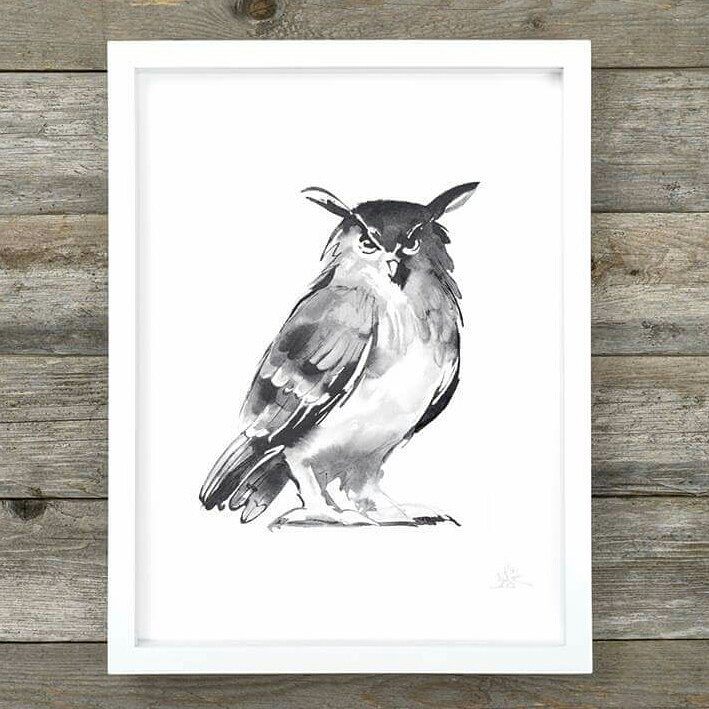Teemu Järvi EAGLE OWL print | 2 size options
