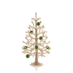 Light Green Lovi BAUBLES (1.4" / 3.5 cm) on a natural LOVI spruce tree