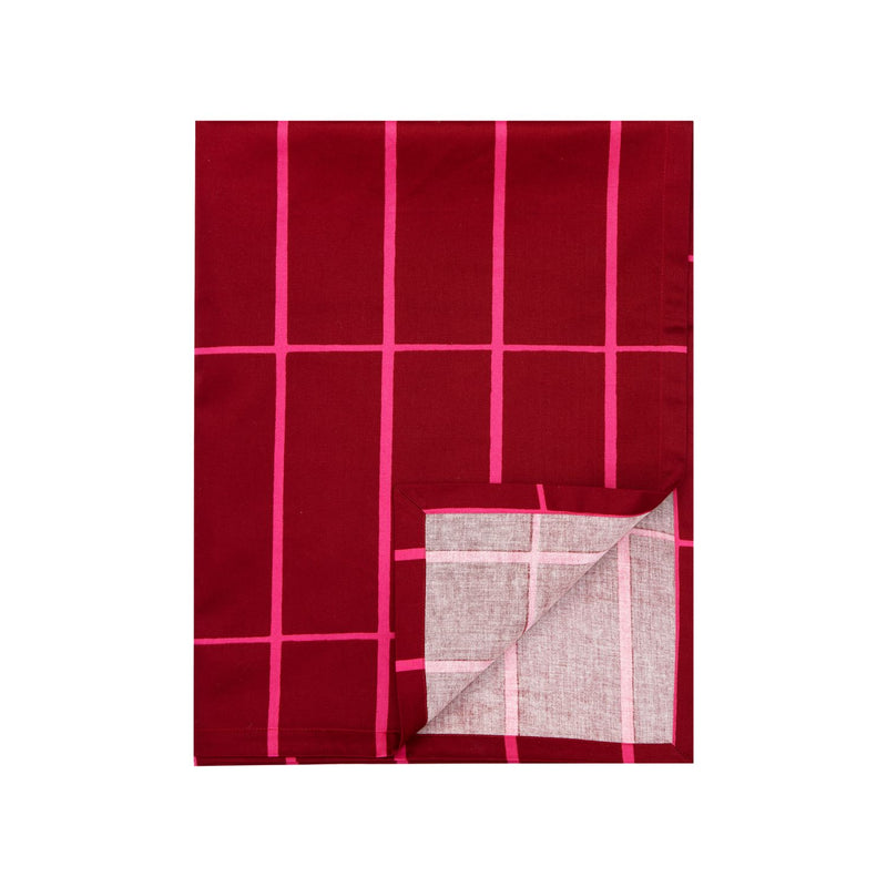 Marimekko TIILISKIVI Tablecloth folded red