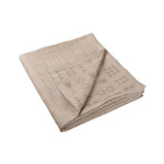 Aarikka HELMI Linen-Cotton Tablecloth in beige/linen color folded