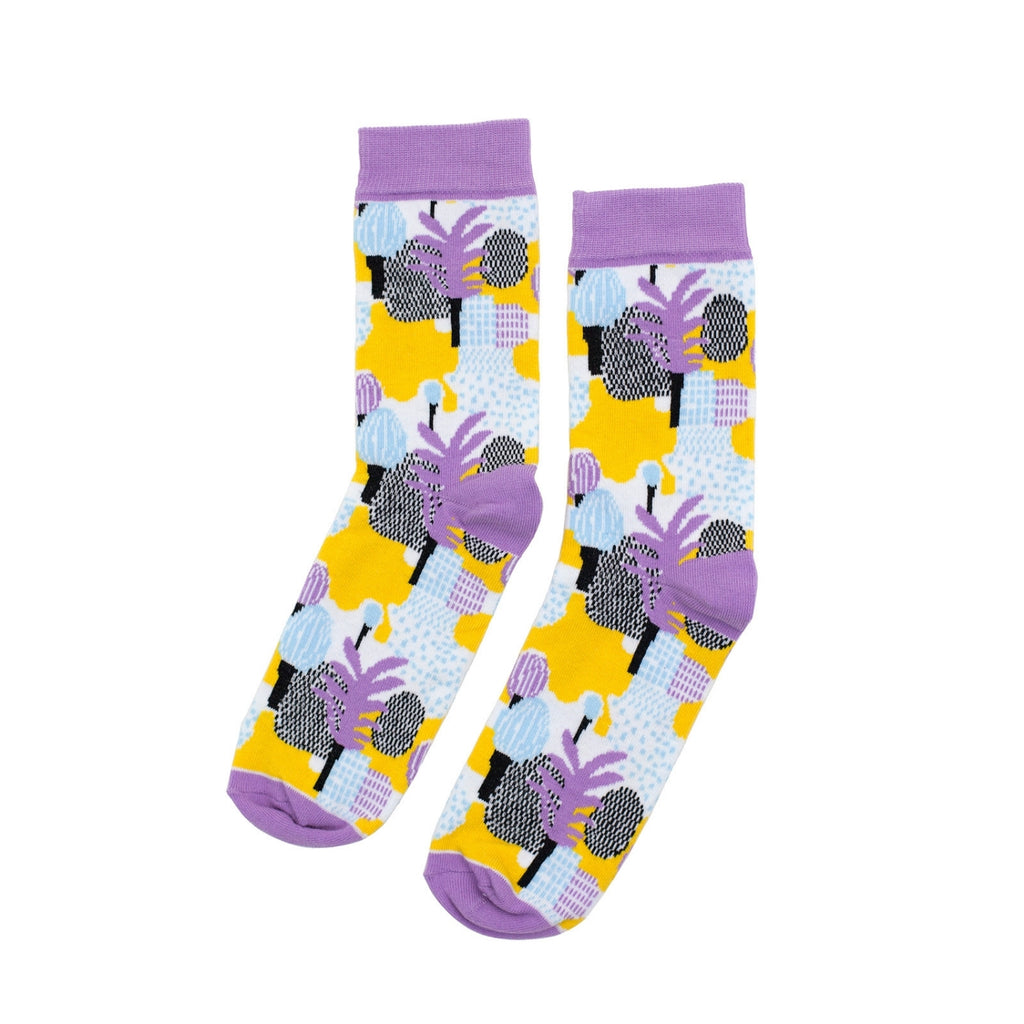 Kauniste MUILLA MAILLA Socks purple, blue and yellow