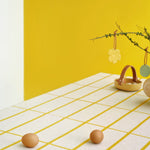 Marimekko PIKKU KOPPA Serving Dish in yellow on the table with Easter decor