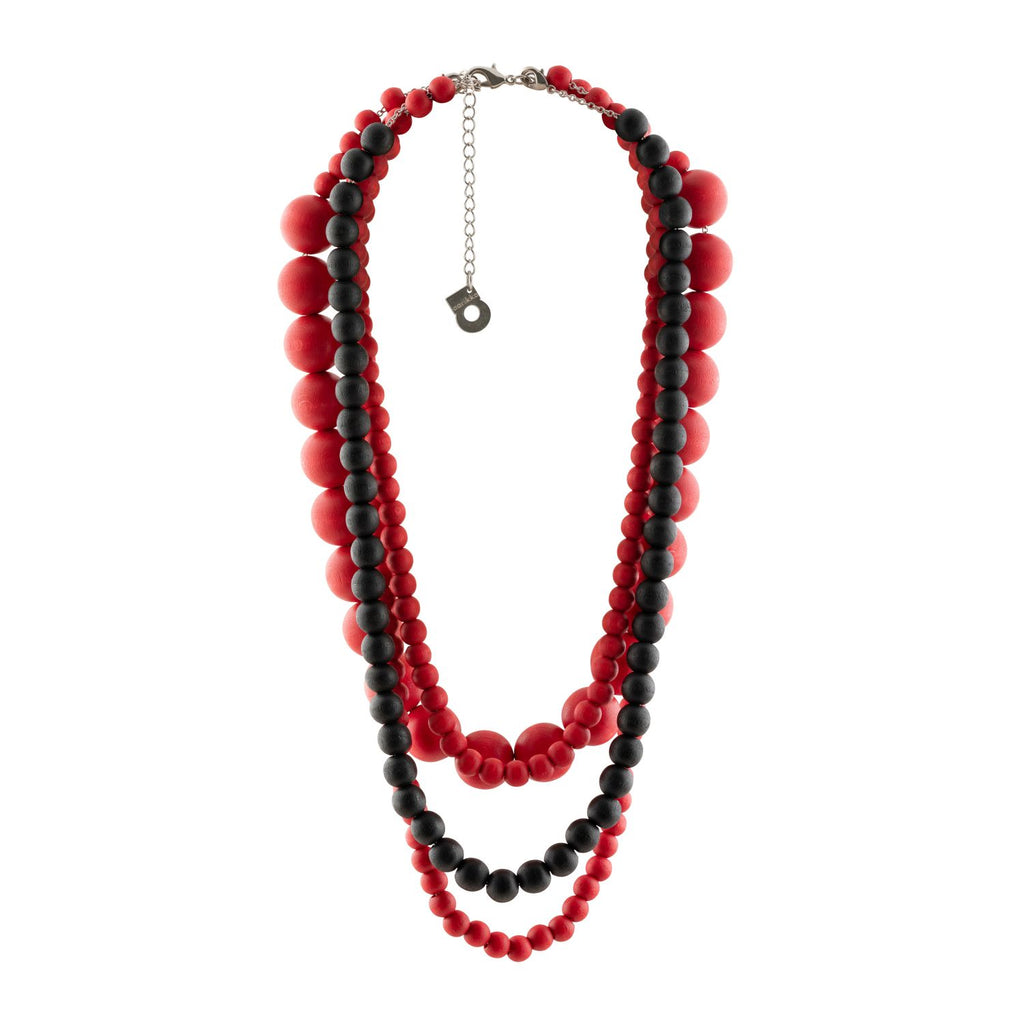 Aarikka LEHTO Necklace in red and black