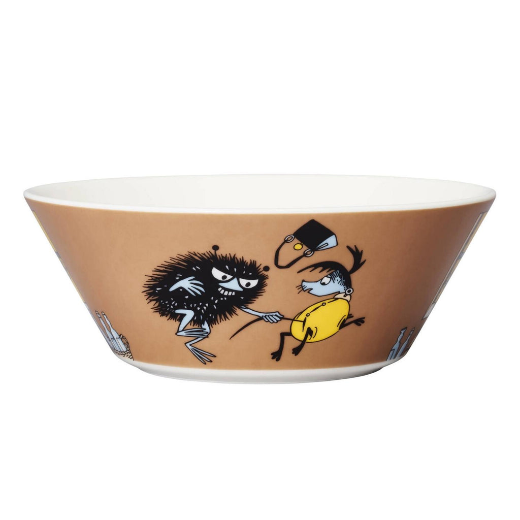 Arabia MOOMIN STINKY in Action Bowl (6") brown front