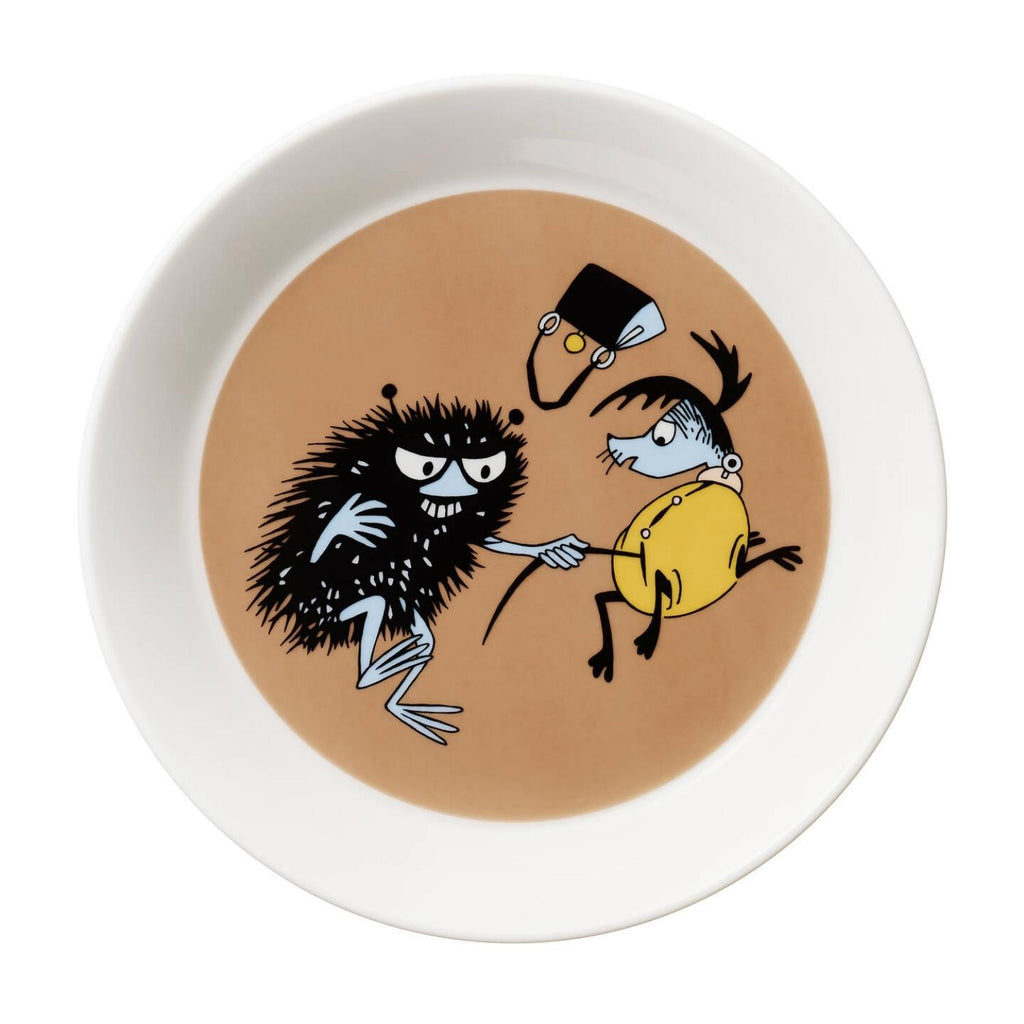 Arabia MOOMIN STINKY in Action Plate (7.7") brown