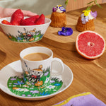 Arabia MOOMIN LITTLE MY and MEADOW Bowl with strawberries