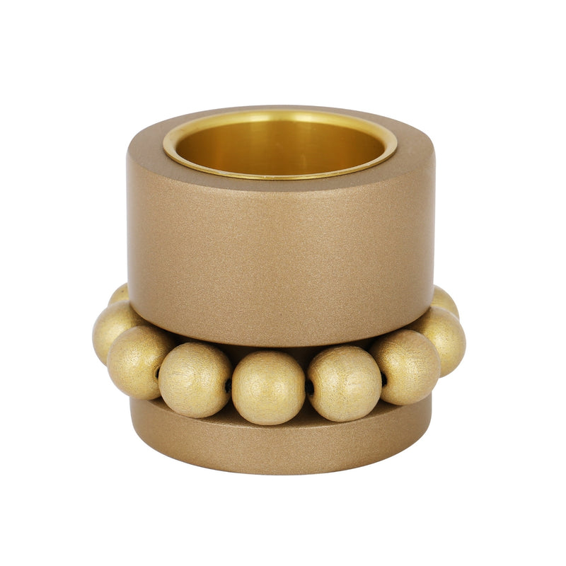 Aarikka Gold PRINSESSA Tea Light Candle Holder (2") with golden insert