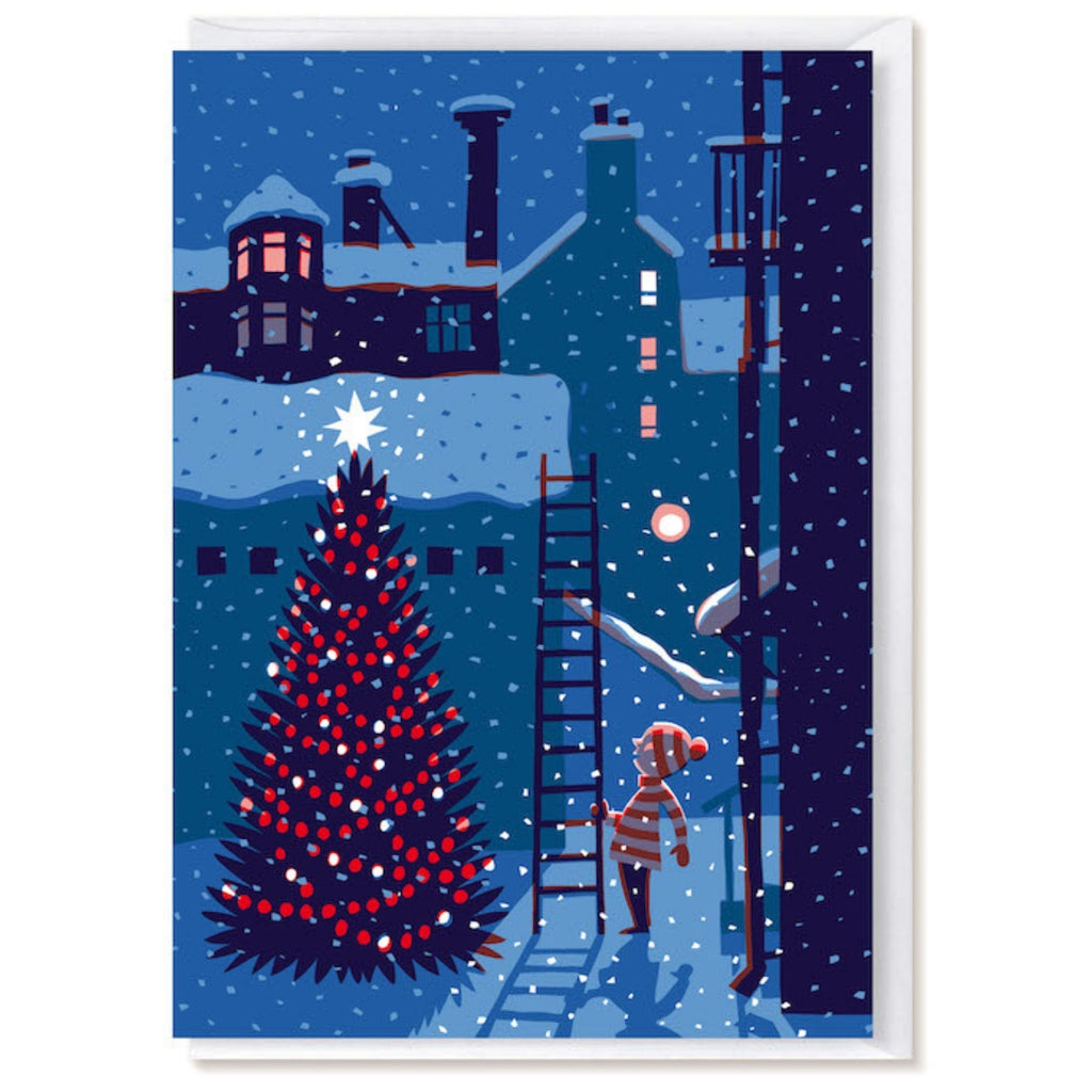 Kehvola PIHAKUUSI Folded Christmas Postcard (4x6) with an envelope