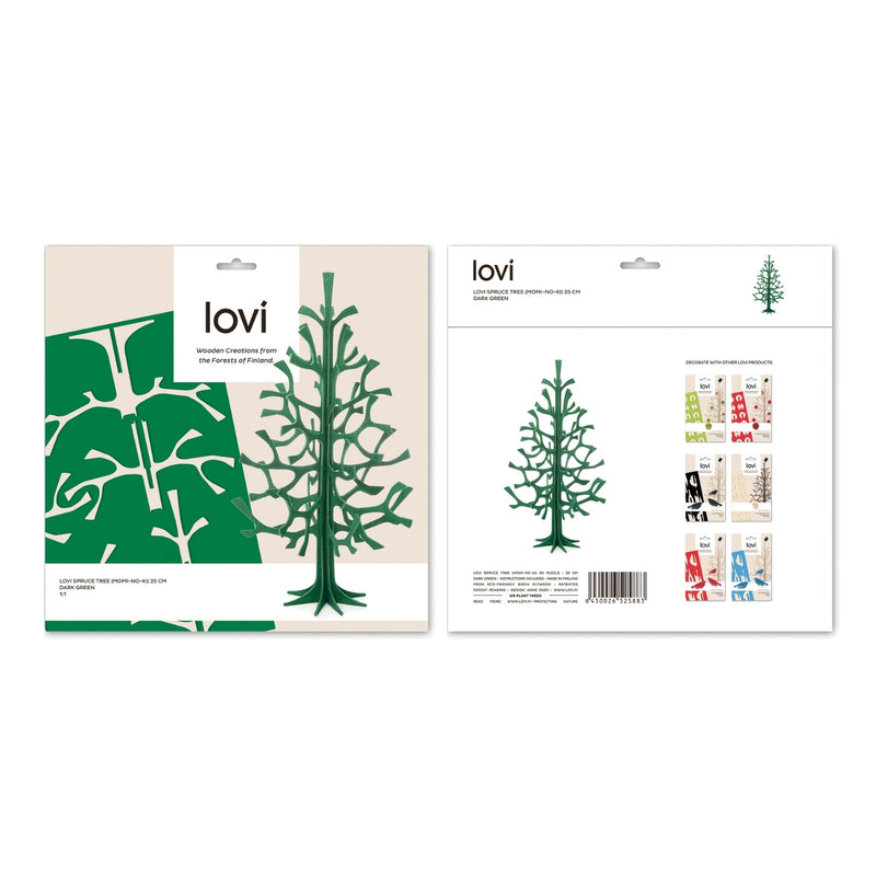 Lovi SPRUCE TREE (9.8" / 25 cm ) packaging dark green