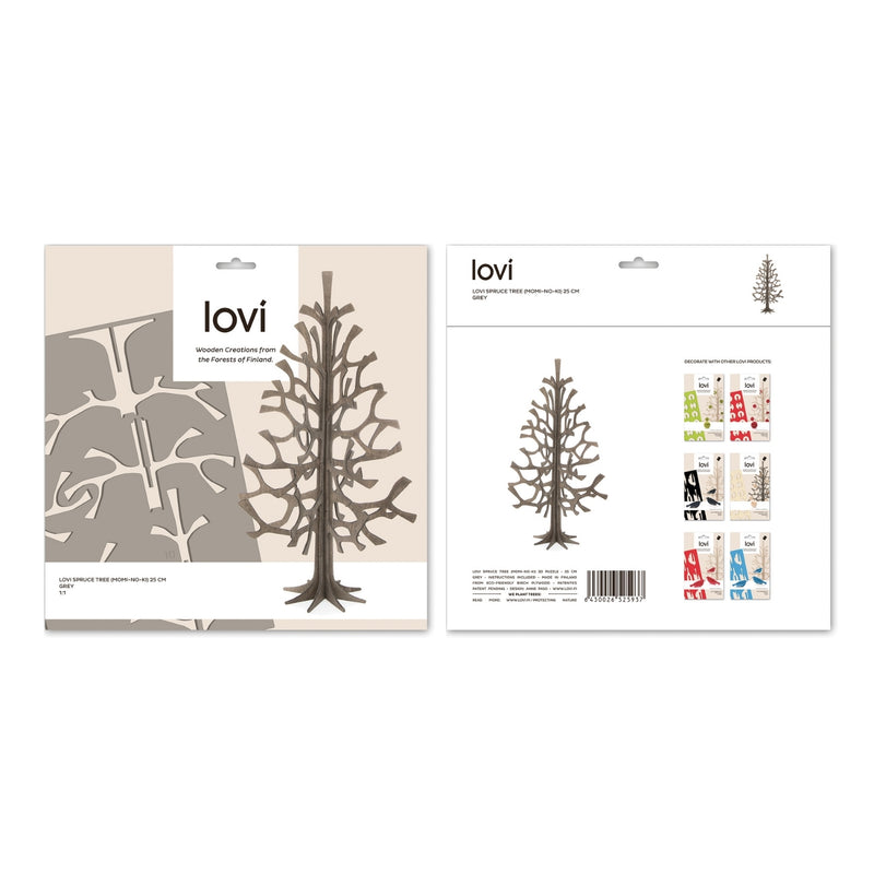 Lovi SPRUCE TREE (9.8" / 25 cm ) packaging grey