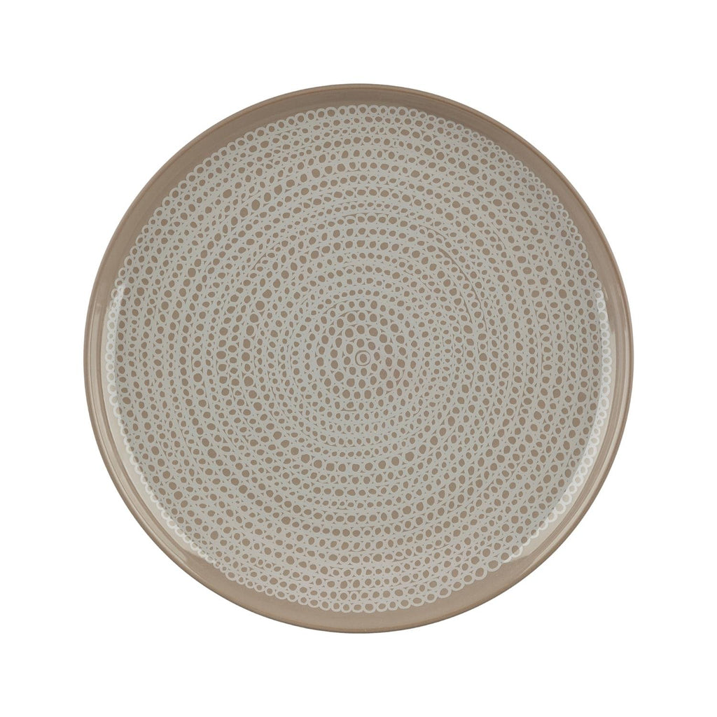 Marimekko SIIRTOLAPUUTARHA 10" Dinner Plate brown stoneware