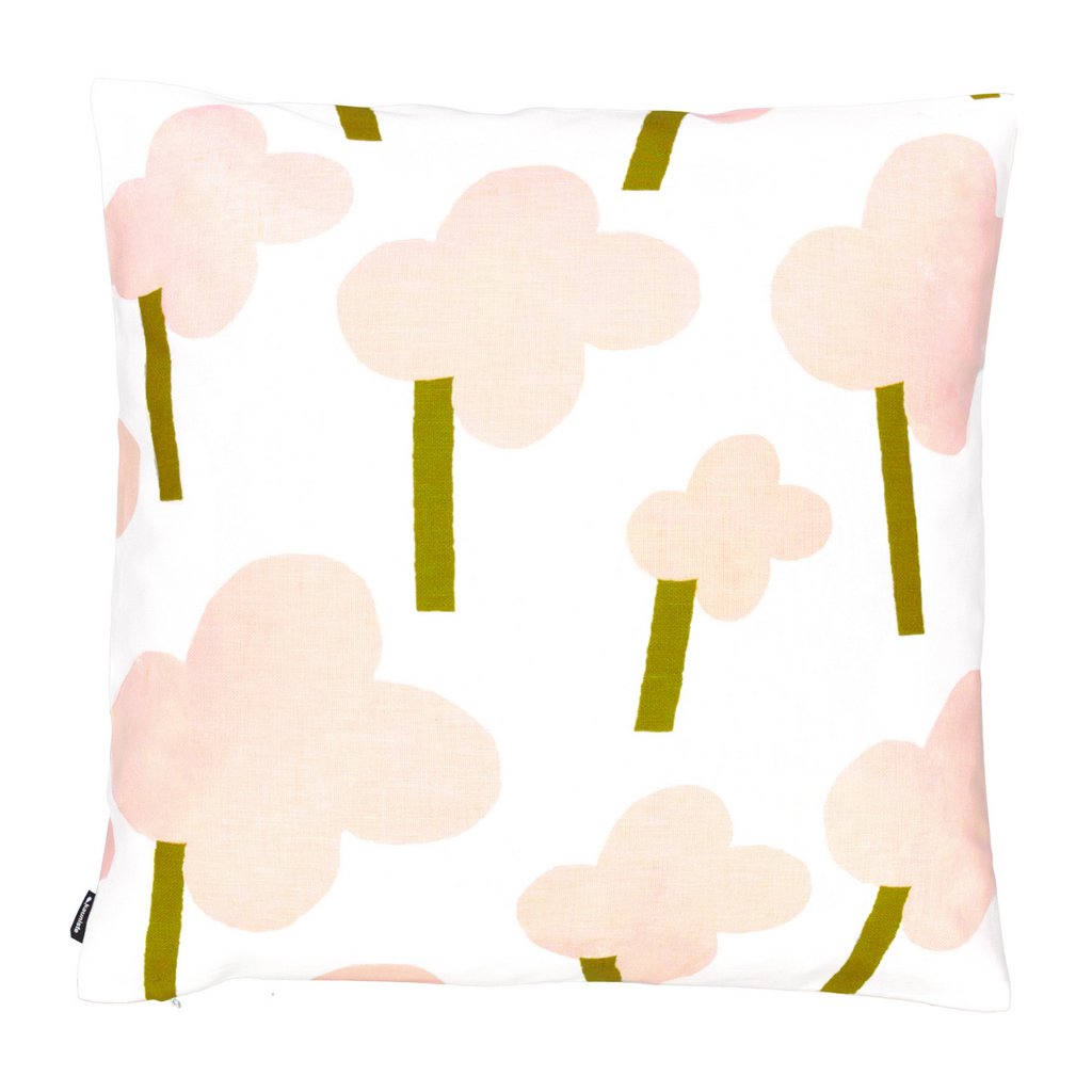 Kauniste ONNI Linen-Cotton Cushion Cover in pink