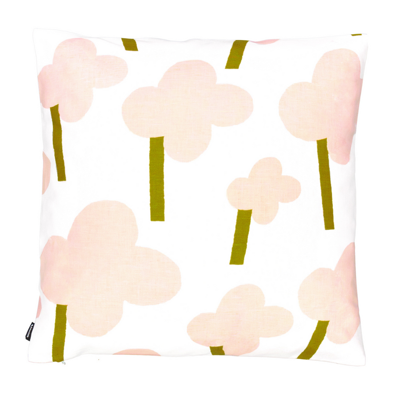 Kauniste ONNI Linen-Cotton Cushion Cover in pink