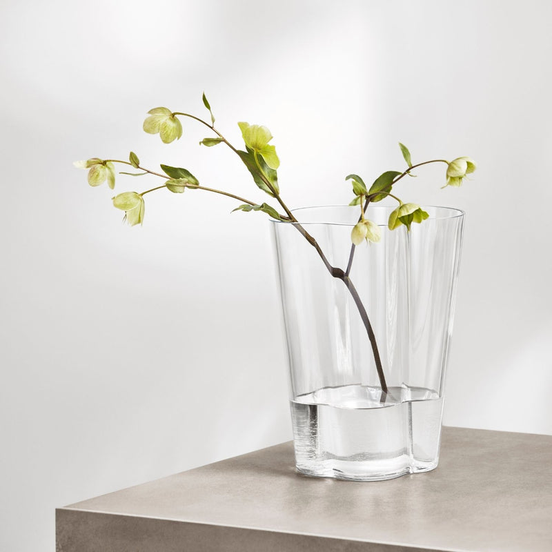Iittala AALTO (1936) Vase (10.5") clear vase inspiration 