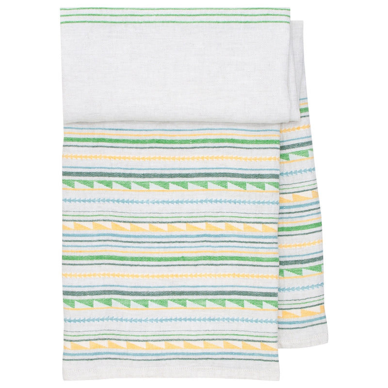Lapuan Kankurit WATAMU 100% Linen Tablecloth & Throw Yellow Green Color