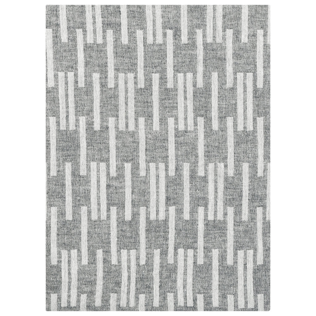 Lapuan Kankurit ARKI Merino Wool- Linen Throw in Light Grey - White color