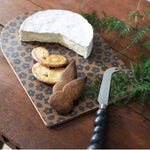 Aarikka PUISTO Cheese Knife Black on a cheese board