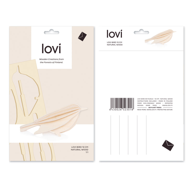 Lovi BIRD (4.7") Natural Packaging