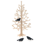 Black Lovi MINIBIRDS Set of 3 on 9.8" Lovi Spruce Tree