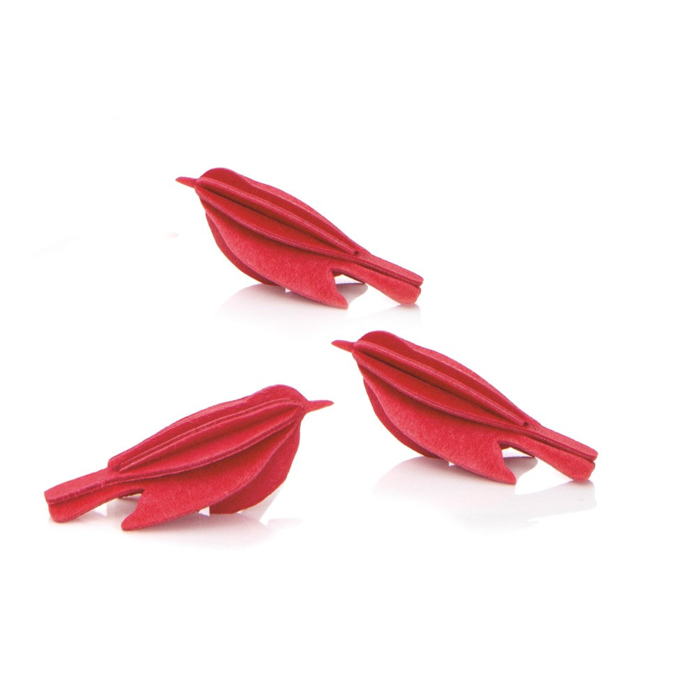 Lovi MINIBIRDS Set of 3 (2") Red