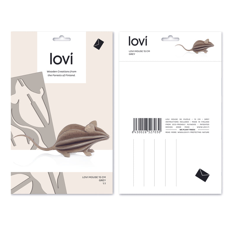 Lovi grey MOUSE packaging