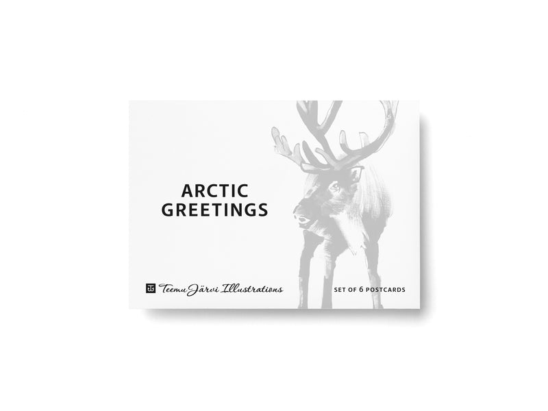 Teemu Järvi ARCTIC GREETINGS Set of 6 Animal Post Cards (4 x 6)