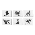 Teemu Järvi FOREST GREETINGS Set of 6 Animal Post Cards (4 x 6)