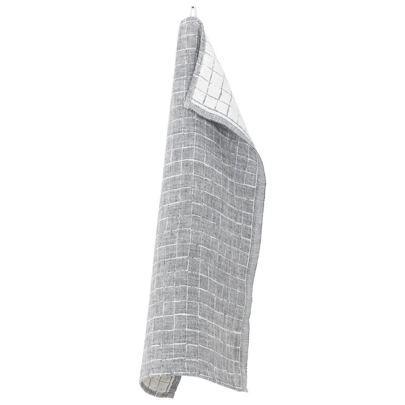 Lapuan Kankurit LASTU Tea Towel (100% linen) White-Grey
